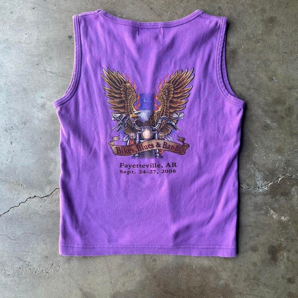 Purple‎ Bikes, Blues & Bar-B-Q 2008 tank top